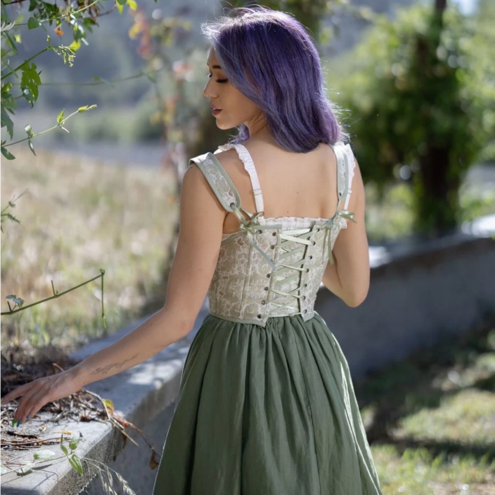 French Meadows Jacquard Corset Top - Picture 3 of 8
